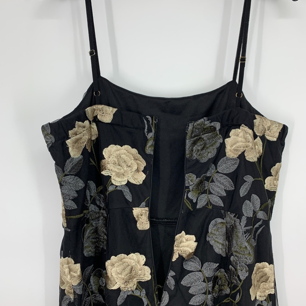 Lulus Dress Elston Black Floral Embroidered Mini Sleeveless Womens Size XL - Picture 9 of 13